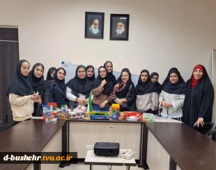 برگزاری کارگاه «جادوی حواس در آموزش هنر به روش مونته‌سوری» در آموزشکده ملی مهارت دختران الزهرا(س) بوشهر 2