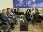 دیدار آقای دکتر رضا پیرایش، رئیس واحد استانی زنجان با  رئیس آموزش و پرورش شهرستان طارم 2